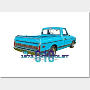 1972 Chevrolet C10 Pickup Truck Posters and Art